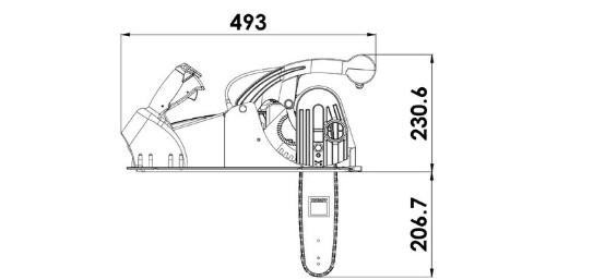 TruTool TPC 165, габаритный чертеж