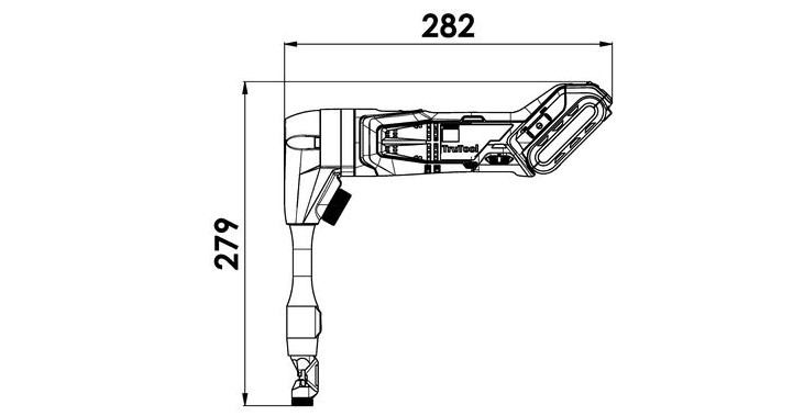 TruTool N 160 с удлинителем и аккумулятором LiHD 12 В